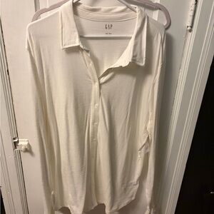 GAP Cream Button-Up Shirt